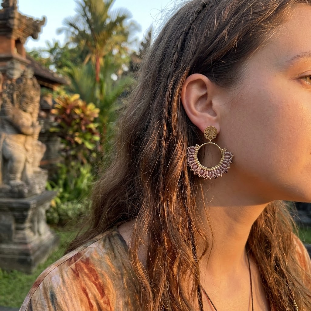 Náušnice Kruhy Rosé Soleil